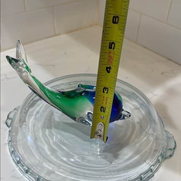 Glass Fish Figurine - Green and Blue - Picture 14 of 15